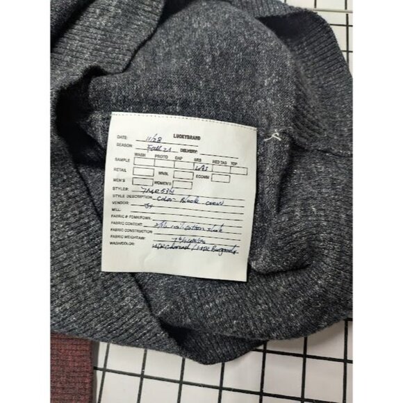Lucky Brand Colorblock Knit Sweater Men Size M Marled Pullover Soft Office Cozy - Picture 3 of 7